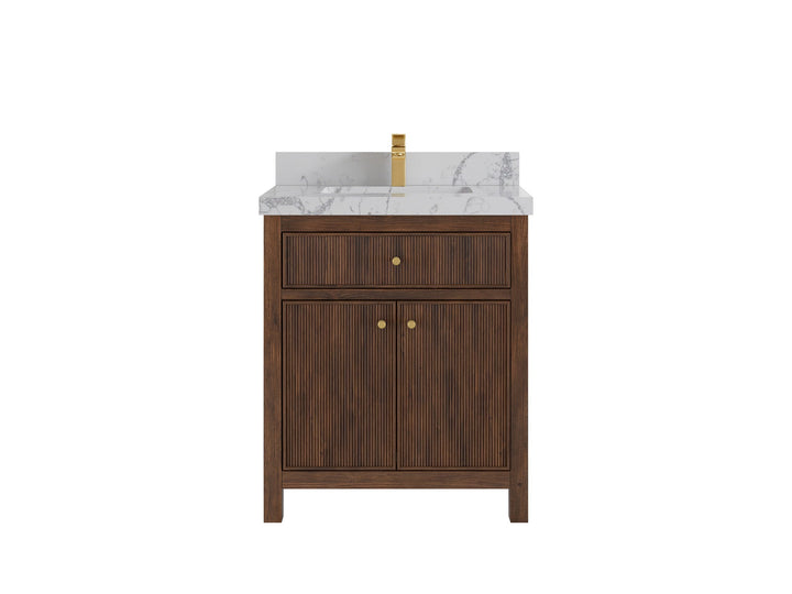 Sonoma Teak Wood 30 in. W x 22 in. D Single Sink Bathroom Vanity - photo 24