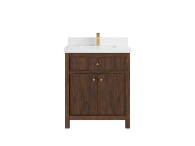 Sonoma Teak Wood 30 in. W x 22 in. D Single Sink Bathroom Vanity