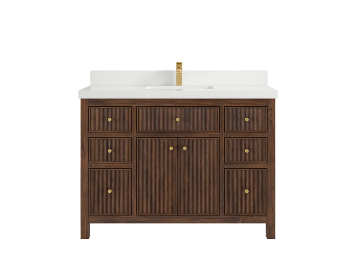Sonoma Teak Wood 48 in. W x 22 in. D Single Sink Bathroom Vanity - photo 25