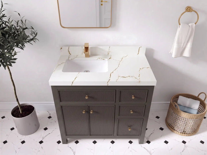 Sonoma 36 in. W x 22 in. D Left Offset Sink Bathroom Vanity - photo 6