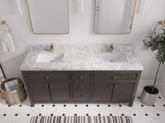 Sonoma 72 in W x 22 in D Free Standing Reeded Double Sink Bathroom Vanity - photo 12