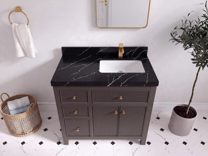 Sonoma 36 in. W x 22 in. D Right Offset Sink Bathroom Vanity - photo 6