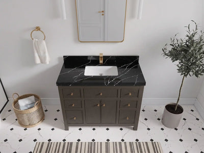 Sonoma 42 in W x 22 in D Free Standing Reeded Single Sink Bathroom Vanity