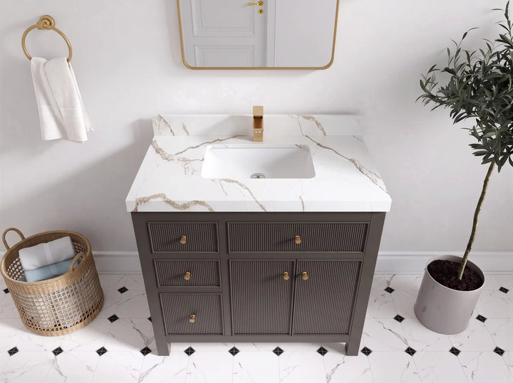 Sonoma 36 in. W x 22 in. D with Center Sink Bathroom Vanity - photo 8