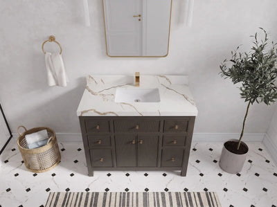 Sonoma 42 in W x 22 in D Free Standing Reeded Single Sink Bathroom Vanity