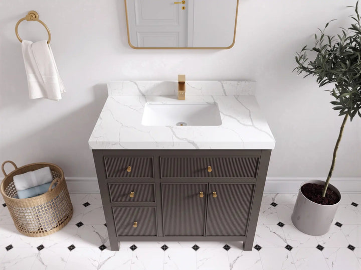 Sonoma 36 in. W x 22 in. D with Center Sink Bathroom Vanity - photo 9