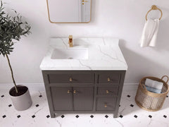 Sonoma 36 in. W x 22 in. D Left Offset Sink Bathroom Vanity - photo 9
