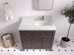 Sonoma 36 in. W x 22 in. D Right Offset Sink Bathroom Vanity - photo 7