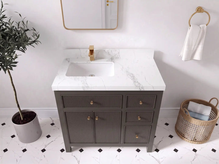 Sonoma 36 in. W x 22 in. D Left Offset Sink Bathroom Vanity - photo 10