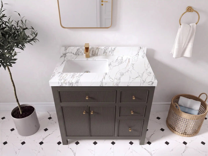 Sonoma 36 in. W x 22 in. D Left Offset Sink Bathroom Vanity - photo 11