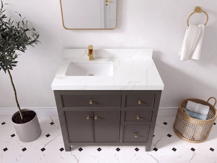 Sonoma 36 in. W x 22 in. D Left Offset Sink Bathroom Vanity - photo 12