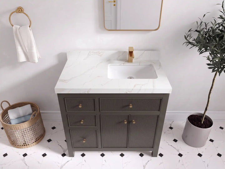 Sonoma 36 in. W x 22 in. D Right Offset Sink Bathroom Vanity - photo 14