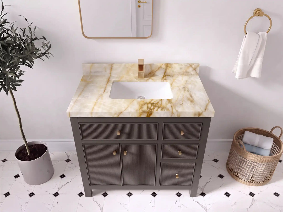 Sonoma 36 in. W x 22 in. D Center Sink Bathroom Vanity | 
              
                Urbane Bronze
                
                  
             - SON_URB_WHQZ_36CL - photo №32