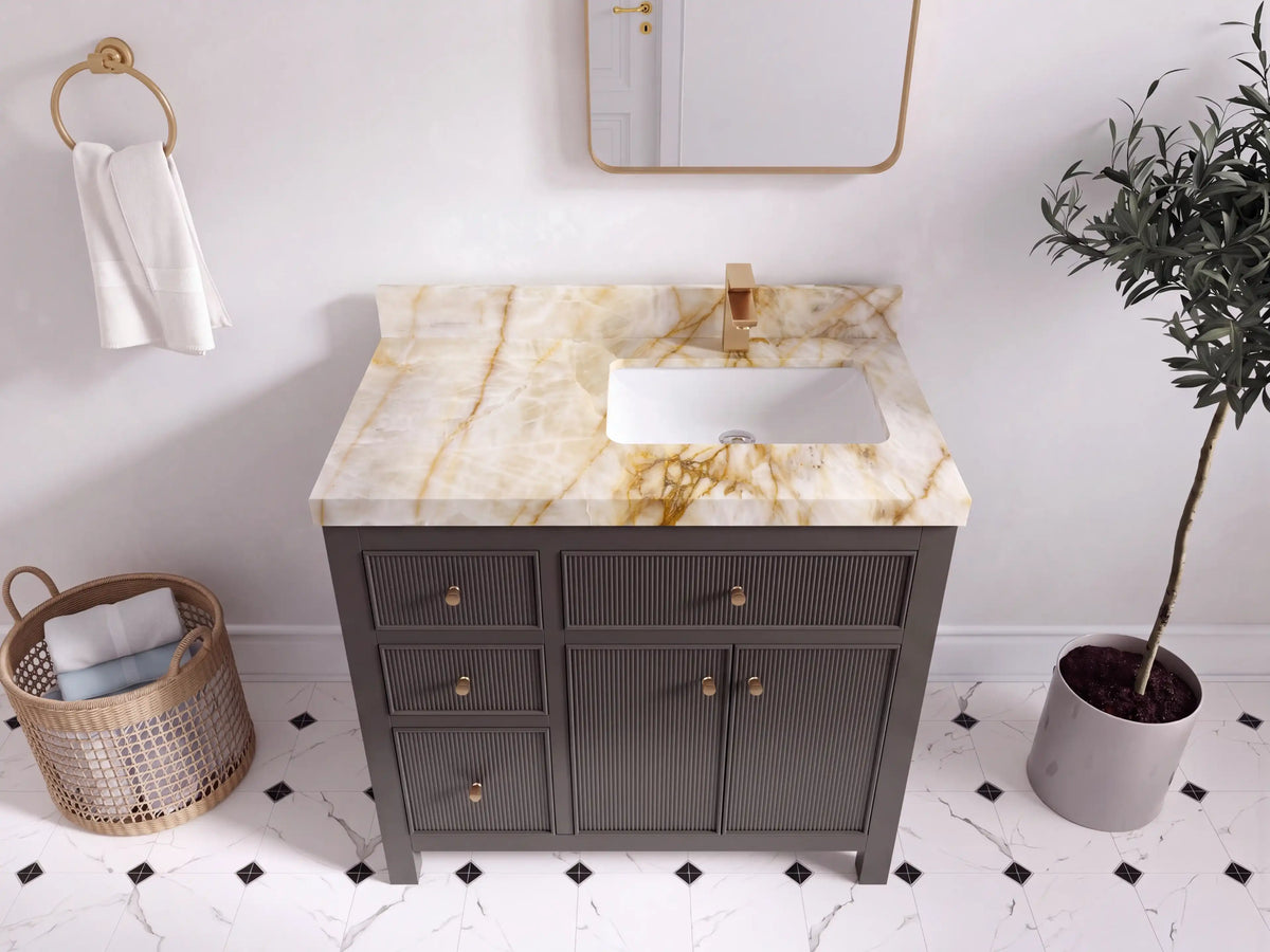 Sonoma 36 in. W x 22 in. D Right Offset Sink Bathroom Vanity