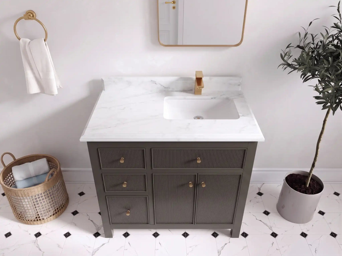 Sonoma 36 in. W x 22 in. D Right Offset Sink Bathroom Vanity