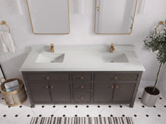 Sonoma 72 in W x 22 in D Free Standing Reeded Double Sink Bathroom Vanity - photo 36