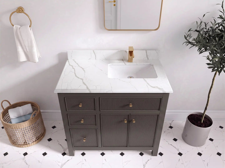 Sonoma 36 in. W x 22 in. D Right Offset Sink Bathroom Vanity - photo 17