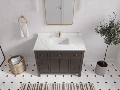 Sonoma 42 in W x 22 in D Free Standing Reeded Single Sink Bathroom Vanity
