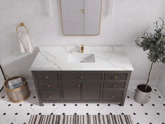 Sonoma 60 in W x 22 in D Free Standing Reeded Single Sink Bathroom Vanity - photo 31