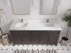 Sonoma 72 in W x 22 in D Free Standing Reeded Double Sink Bathroom Vanity - photo 31
