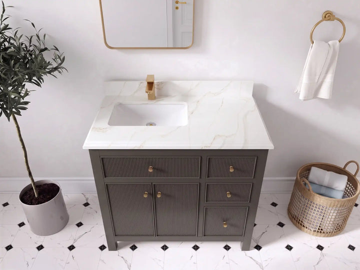 Sonoma 36 in. W x 22 in. D Left Offset Sink Bathroom Vanity - photo 39