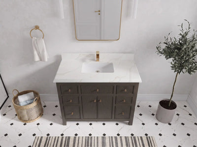 Sonoma 42 in W x 22 in D Free Standing Reeded Single Sink Bathroom Vanity
