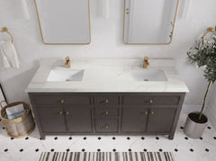 Sonoma 72 in W x 22 in D Free Standing Reeded Double Sink Bathroom Vanity - photo 37