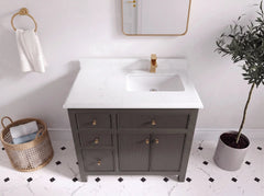 Sonoma 36 in. W x 22 in. D Right Offset Sink Bathroom Vanity - photo 17