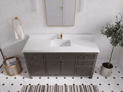 Sonoma 60 in W x 22 in D Free Standing Reeded Single Sink Bathroom Vanity - photo 32