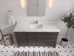 Sonoma 60 in W x 22 in D Free Standing Reeded Single Sink Bathroom Vanity - photo 33