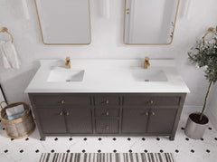 Sonoma 72 in W x 22 in D Free Standing Reeded Double Sink Bathroom Vanity - photo 34