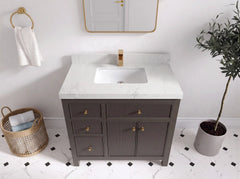 Sonoma 36 in. W x 22 in. D with Center Sink Bathroom Vanity - photo 18