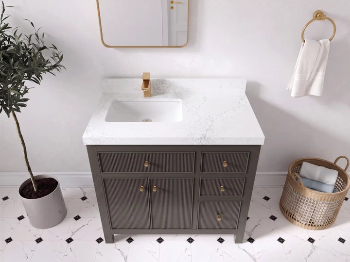 Sonoma 36 in. W x 22 in. D Left Offset Sink Bathroom Vanity - photo 17