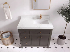 Sonoma 36 in. W x 22 in. D Right Offset Sink Bathroom Vanity - photo 20