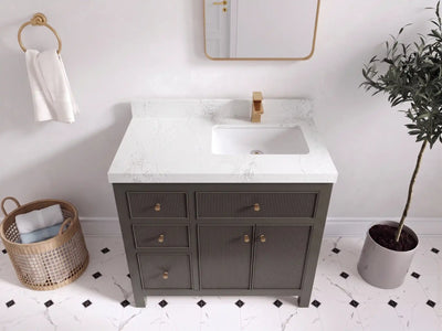 Sonoma 36 in. W x 22 in. D Right Offset Sink Bathroom Vanity