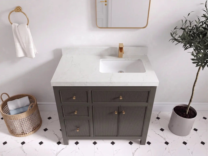 Sonoma 36 in. W x 22 in. D Right Offset Sink Bathroom Vanity - photo 22
