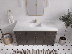 Sonoma 60 in W x 22 in D Free Standing Reeded Single Sink Bathroom Vanity - photo 29