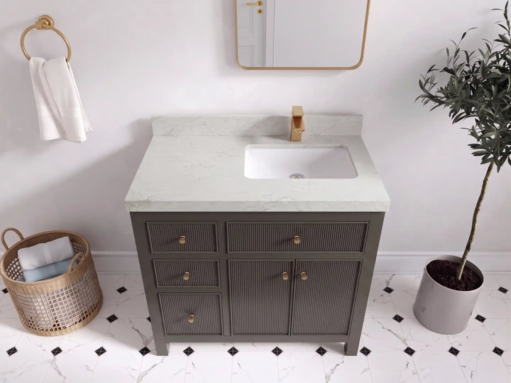 Sonoma 36 in. W x 22 in. D Right Offset Sink Bathroom Vanity - photo 34
