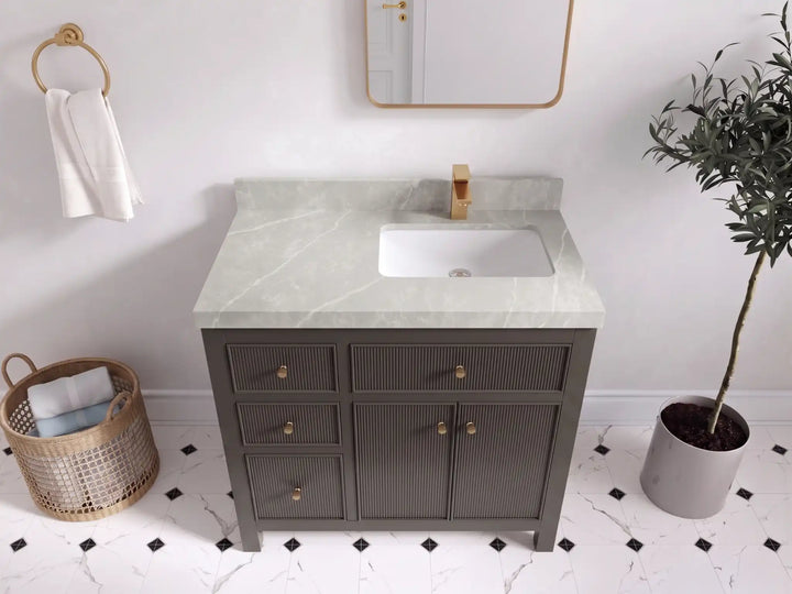 Sonoma 36 in. W x 22 in. D Right Offset Sink Bathroom Vanity - photo 25