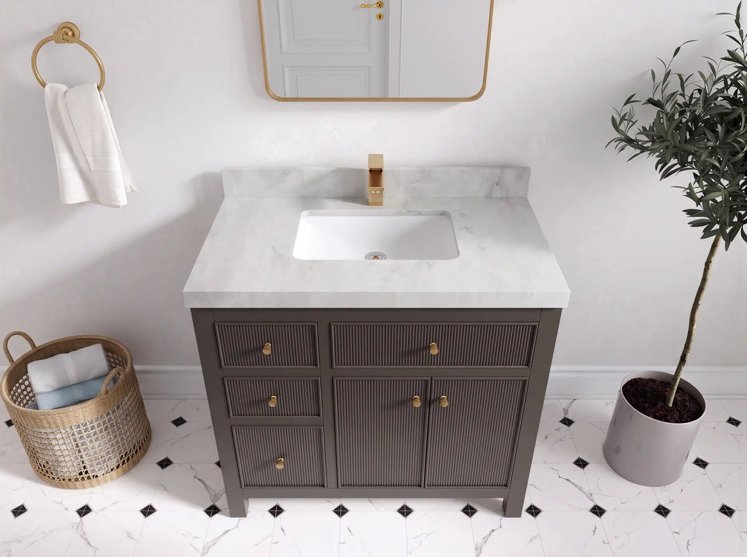 Sonoma 36 in. W x 22 in. D with Center Sink Bathroom Vanity | 
              
                Urbane Bronze
                
                  
             - SON_URB_WHQZ_36CR - photo №21