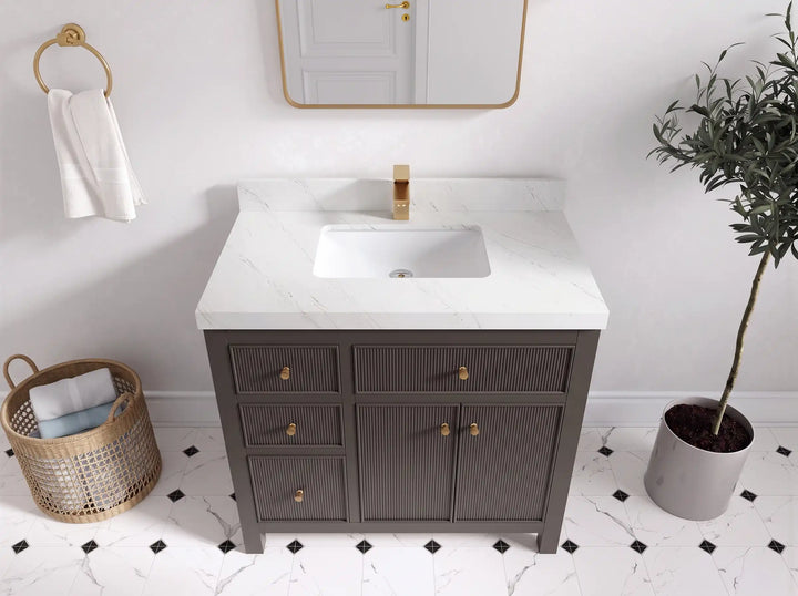 Sonoma 36 in. W x 22 in. D with Center Sink Bathroom Vanity - photo 22