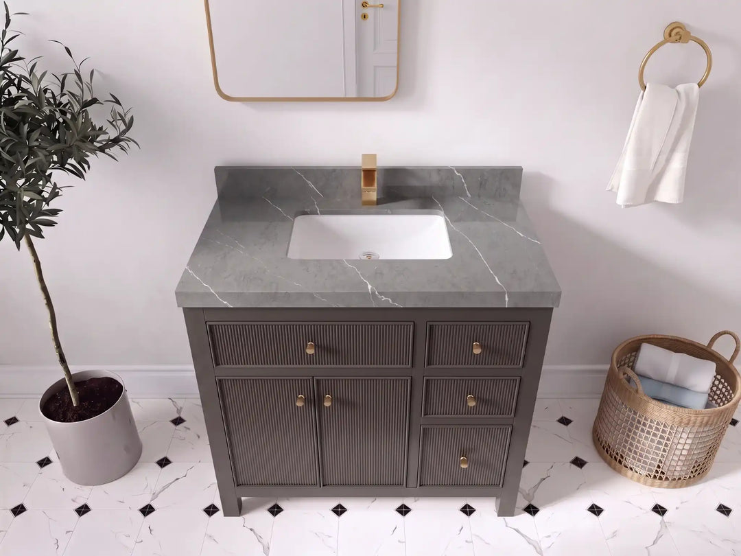 Sonoma 36 in. W x 22 in. D Center Sink Bathroom Vanity | 
              
                Urbane Bronze
                
                  
             - SON_URB_WHQZ_36CL - photo №23