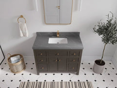 Sonoma 42 in W x 22 in D Free Standing Reeded Single Sink Bathroom Vanity - photo 23