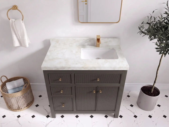 Sonoma 36 in. W x 22 in. D Right Offset Sink Bathroom Vanity - photo 35
