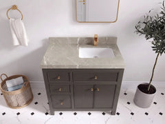 Sonoma 36 in. W x 22 in. D Right Offset Sink Bathroom Vanity - photo 35