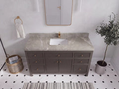 Sonoma 60 in W x 22 in D Free Standing Reeded Single Sink Bathroom Vanity - photo 21
