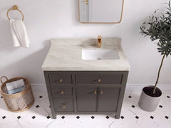Sonoma 36 in. W x 22 in. D Right Offset Sink Bathroom Vanity - photo 36