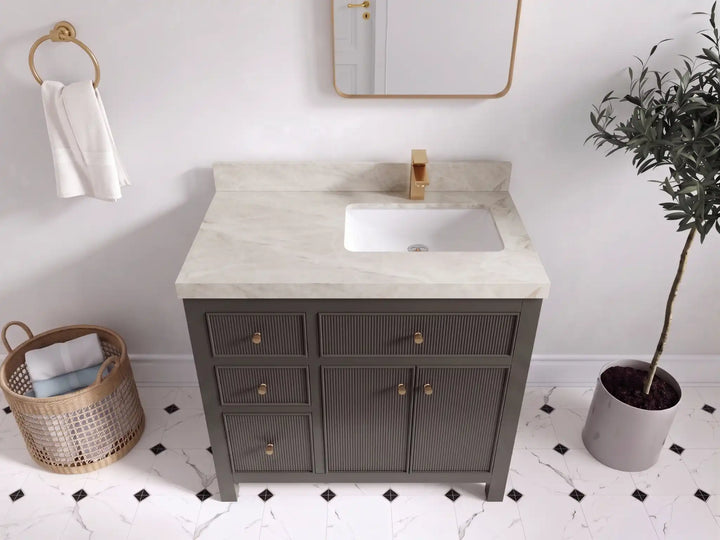 Sonoma 36 in. W x 22 in. D Right Offset Sink Bathroom Vanity - photo 37