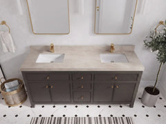 Sonoma 72 in W x 22 in D Free Standing Reeded Double Sink Bathroom Vanity - photo 29