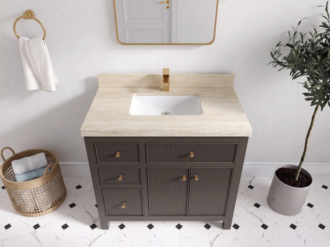 Sonoma 36 in. W x 22 in. D with Center Sink Bathroom Vanity | 
              
                Urbane Bronze
                
                  
             - SON_URB_WHQZ_36CR - photo №35